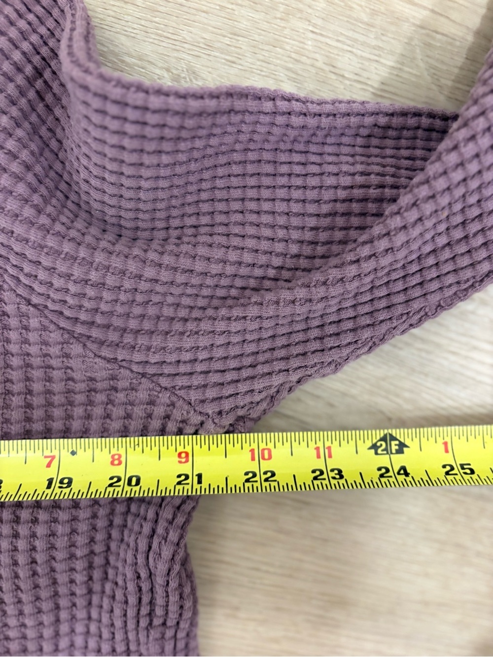 The North Face Waffle-Knit Mock Neck Sweater - Mauve Plum - Picture 7 of 7